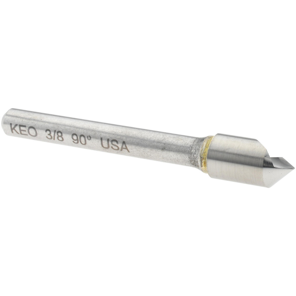 Cleveland Countersink: 3/8" Head Dia, 90.00 deg Included Angle, 1 Flute, High-Speed Steel, Right Hand Cut - C46109