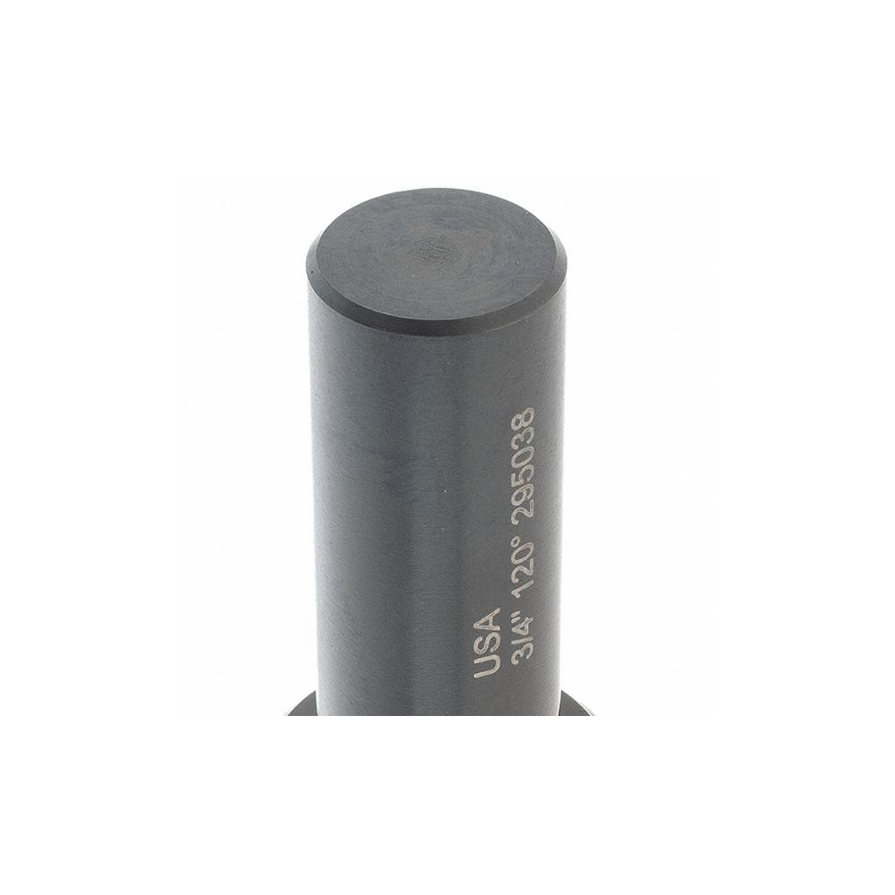 Melin Tool Countersink: 3/4" Head Dia, 120.00 deg Included Angle, 1 Flute, High-Speed Steel, Right Hand Cut - 18035