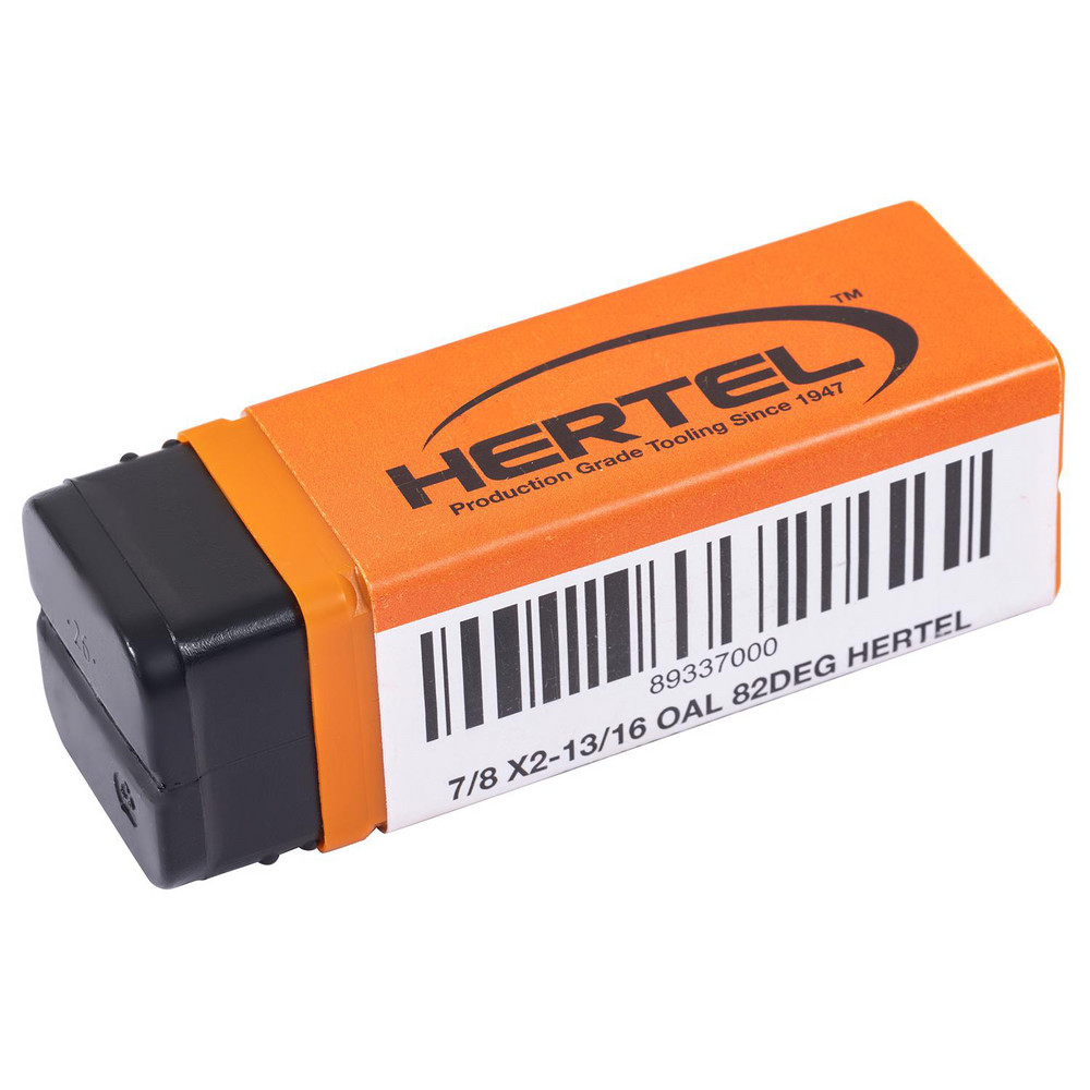 Hertel Countersink: 7/8" Head Dia, 82.00 deg Included Angle, 4 Flute, High-Speed Steel, Right Hand Cut - GX89337000