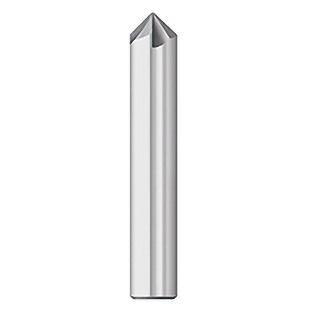 Titan USA Chamfer Mill: 3/8" Dia, 3/8" Shank Dia, 90 deg, 4 Flute, Solid Carbide, Single End - TC87750