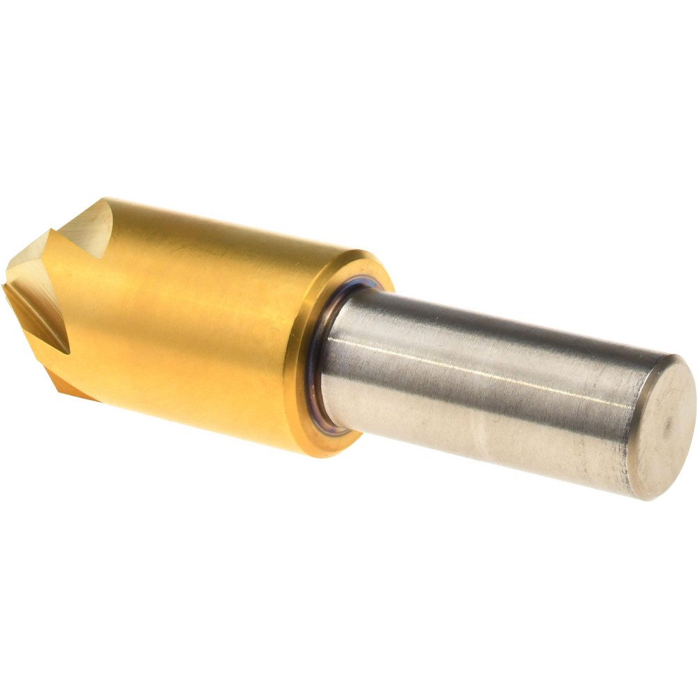 Melin Tool Countersink: 3/4" Head Dia, 82.00 deg Included Angle, 6 Flute, Cobalt Steel, Right Hand Cut - 18225