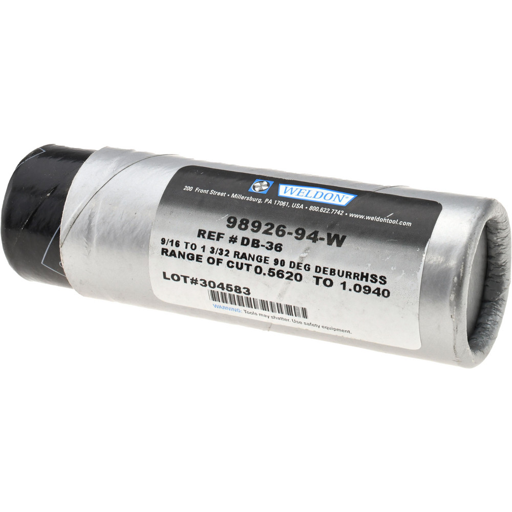 Weldon Countersink: 1-1/8" Head Dia, 90.00 deg Included Angle, 0 Flute, High-Speed Steel, Right Hand Cut - 98926-94-W