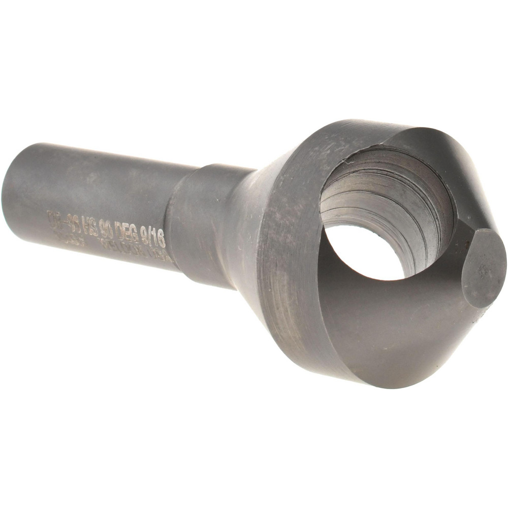 Weldon Countersink: 1-1/8" Head Dia, 90.00 deg Included Angle, 0 Flute, High-Speed Steel, Right Hand Cut - 98926-94-W