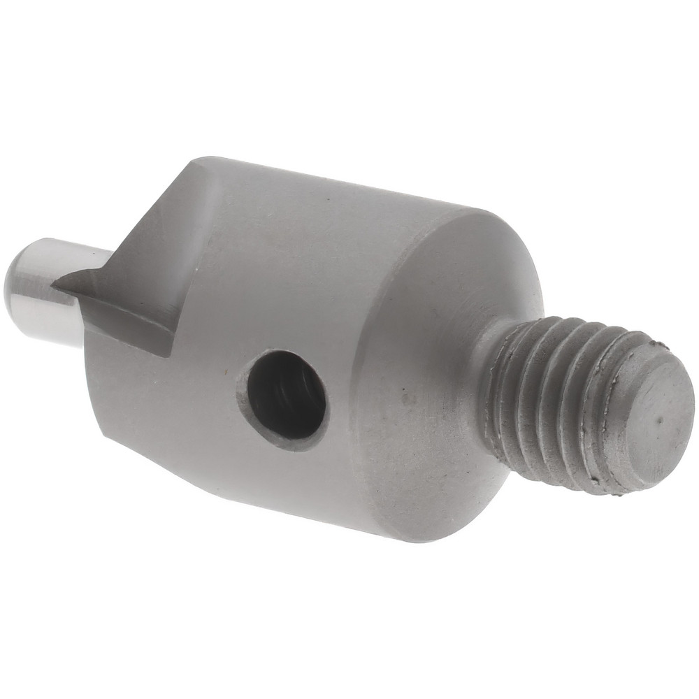 Made in USA 2-1/2" OAL, 1/2" Head Dia, 3 Flute, 100° Incl Angle, Integral Pilot, Adjustable Stop Countersink - 152-3-100-.1590
