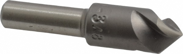 Value Collection Countersink: 3/8" Head Dia, 82.00 deg Included Angle, 3 Flute, High-Speed Steel, Right Hand Cut - SC4082024