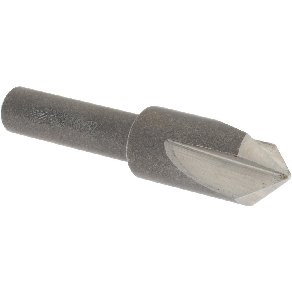 Value Collection Countersink: 3/8" Head Dia, 82.00 deg Included Angle, 3 Flute, High-Speed Steel, Right Hand Cut - SC4082024