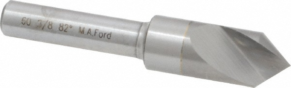M.A. Ford® Countersink: 3/8" Head Dia, 82.00 deg Included Angle, 1 Flute, Solid Carbide, Right Hand Cut - 60037502