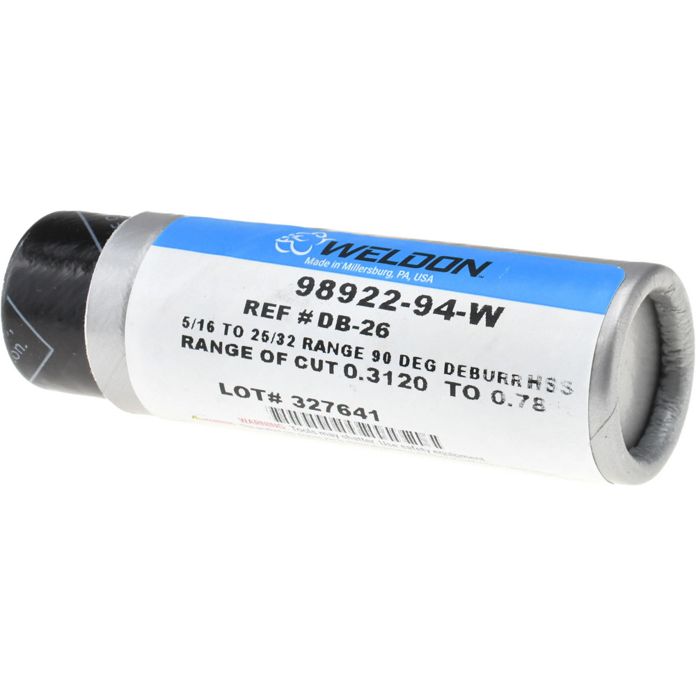 Weldon Countersink: 13/16" Head Dia, 90.00 deg Included Angle, 0 Flute, High-Speed Steel, Right Hand Cut - 98922-94-W