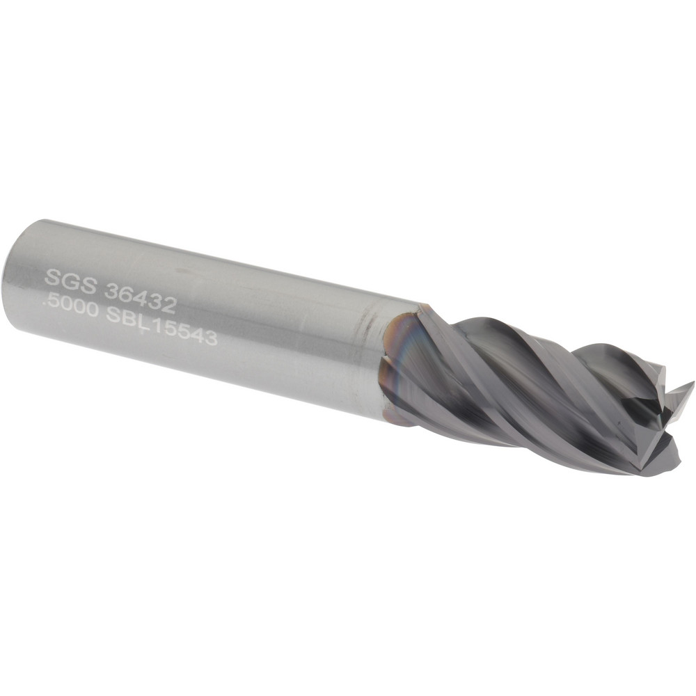 SGS Countersink: 1/2" Head Dia, 90.00 deg Included Angle, 1 Flute, Solid Carbide, Right Hand Cut - 74213