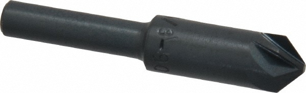 SGS Countersink: 1/2" Head Dia, 90.00 deg Included Angle, 1 Flute, Solid Carbide, Right Hand Cut - 74213