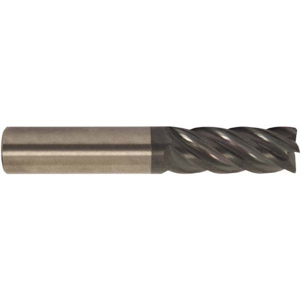 M.A. Ford® Chamfer Mill: 1/2" Dia, 1/2" Shank Dia, 90 deg, 5 Flute, Solid Carbide, Single End - 5HC050003B