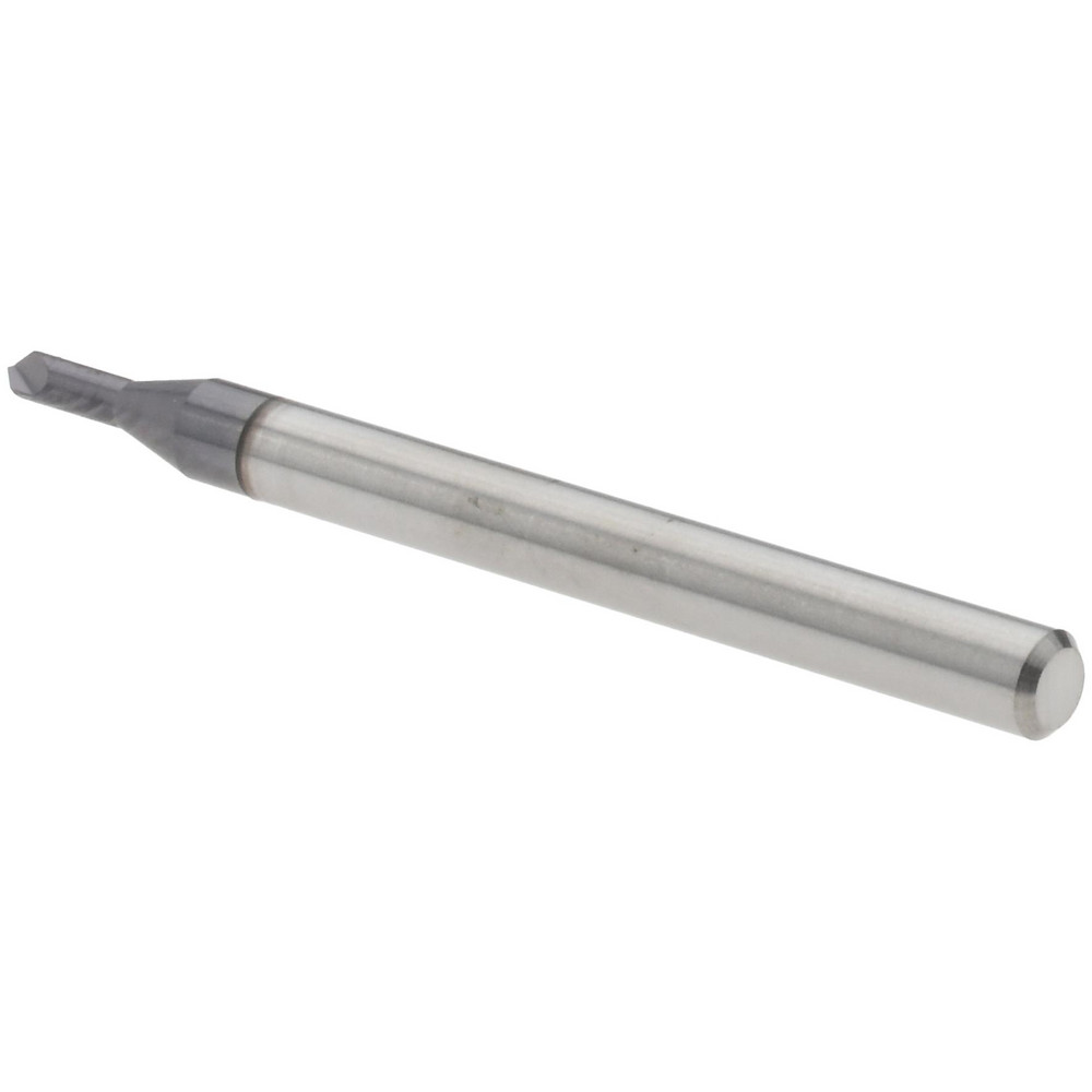 Harvey Tool Chamfer Mill: 1/16" Dia, 1/8" Shank Dia, 90 deg, 2 Flute, Solid Carbide, Single End - 998945-C3