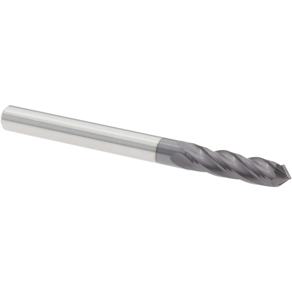 Harvey Tool Chamfer Mill: 1/16" Dia, 1/8" Shank Dia, 90 deg, 2 Flute, Solid Carbide, Single End - 998945-C3