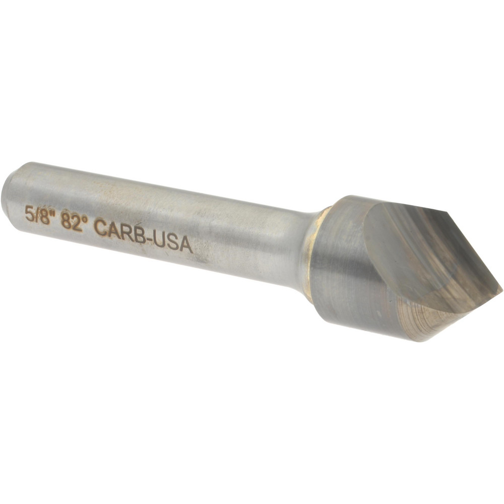 Hertel Countersink: 1-1/4" Head Dia, 82.00 deg Included Angle, 6 Flute, Solid Carbide, Right Hand Cut - 336-011060