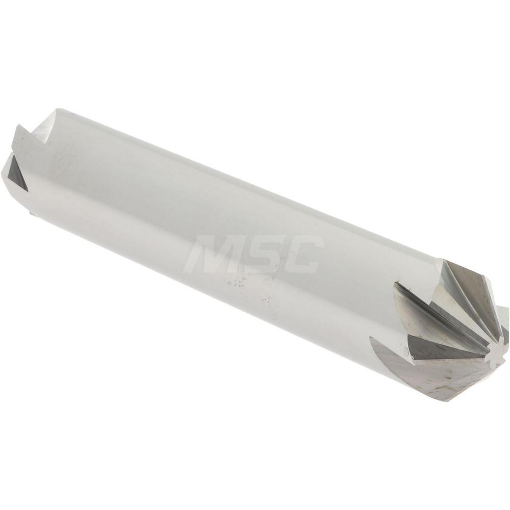 Hertel Countersink: 1/2" Head Dia, 90.00 deg Included Angle, 6 Flute, Solid Carbide, Right Hand Cut - 336-206070