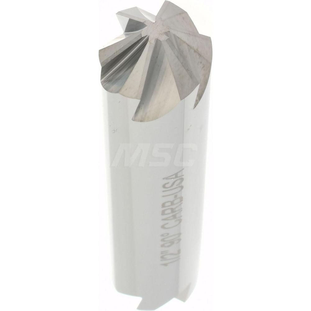 Hertel Countersink: 1/2" Head Dia, 90.00 deg Included Angle, 6 Flute, Solid Carbide, Right Hand Cut - 336-206070