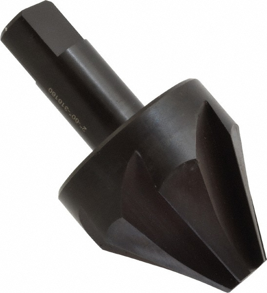 Hertel Countersink: 2" Head Dia, 60.00 deg Included Angle, 6 Flute, High-Speed Steel, Right Hand Cut - GX89330849