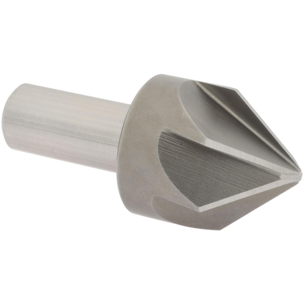 Hertel Countersink: 2" Head Dia, 60.00 deg Included Angle, 6 Flute, High-Speed Steel, Right Hand Cut - GX89330849