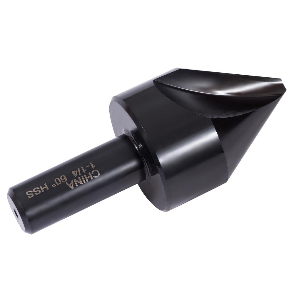 M.A. Ford® Countersink: 1-1/4" Head Dia, 60.00 deg Included Angle, 1 Flute, High-Speed Steel, Right Hand Cut - 61125001