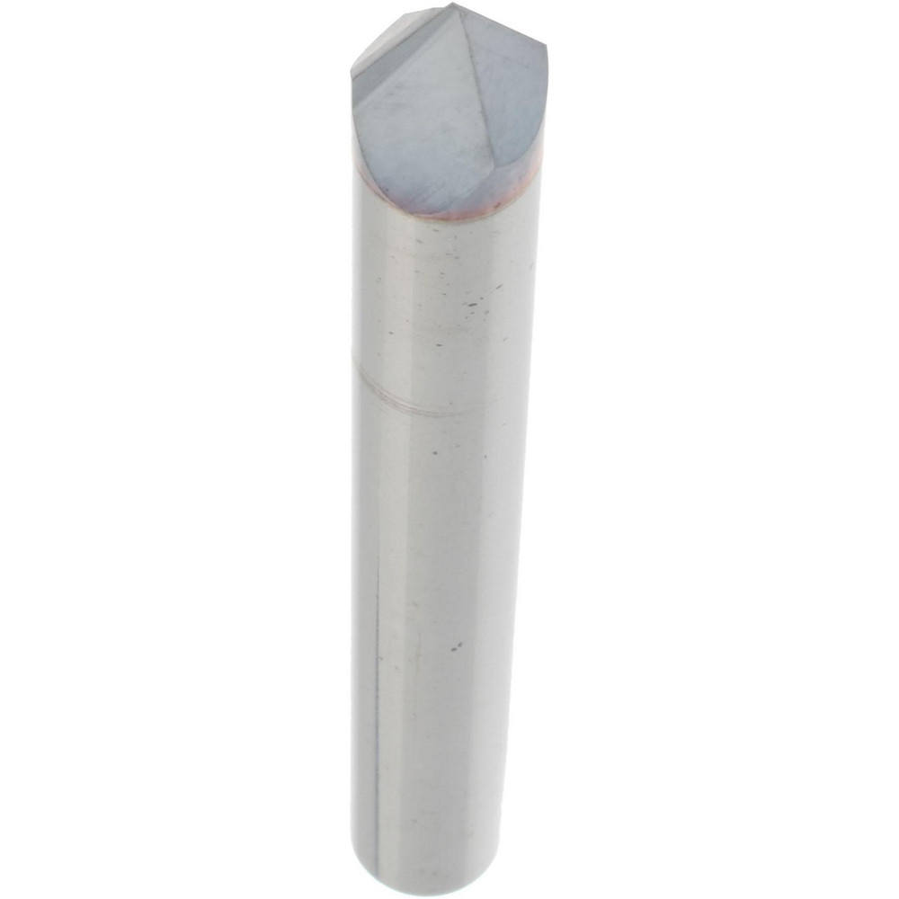 Accupro Chamfer Mill: 1/4" Dia, 1/4" Shank Dia, 82 deg, 2 Flute, Solid Carbide, Single End - 2500151