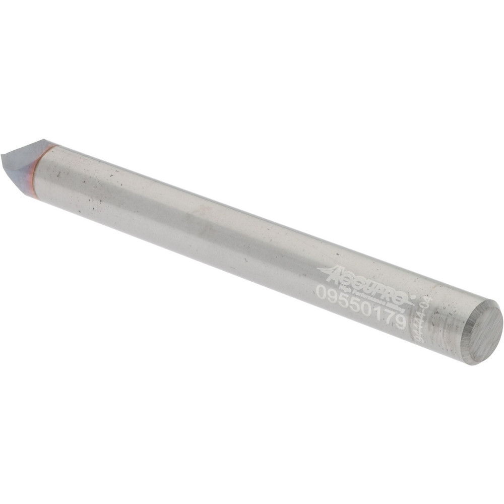Accupro Chamfer Mill: 1/4" Dia, 1/4" Shank Dia, 82 deg, 2 Flute, Solid Carbide, Single End - 2500151