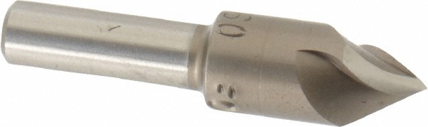 Value Collection Countersink: 3/8" Head Dia, 60.00 deg Included Angle, 3 Flute, High-Speed Steel, Right Hand Cut - SC4060024