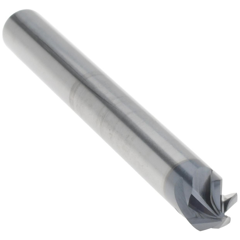 Harvey Tool Chamfer Mill: 1/4" Dia, 1/4" Shank Dia, 90 deg, 5 Flute, Solid Carbide, Single End - 908416-C3