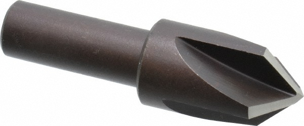 Cleveland Countersink: 3/4" Head Dia, 90.00 deg Included Angle, 4 Flute, High-Speed Steel, Right Hand Cut - C46224