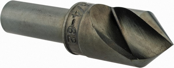 Cleveland Countersink: 3/4" Head Dia, 90.00 deg Included Angle, 4 Flute, High-Speed Steel, Right Hand Cut - C46224