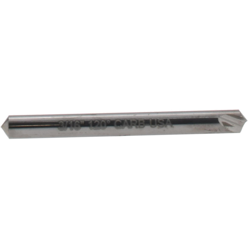 Hertel Countersink: 3/16" Head Dia, 120.00 deg Included Angle, 4 Flute, Solid Carbide, Right Hand Cut - 334-202100