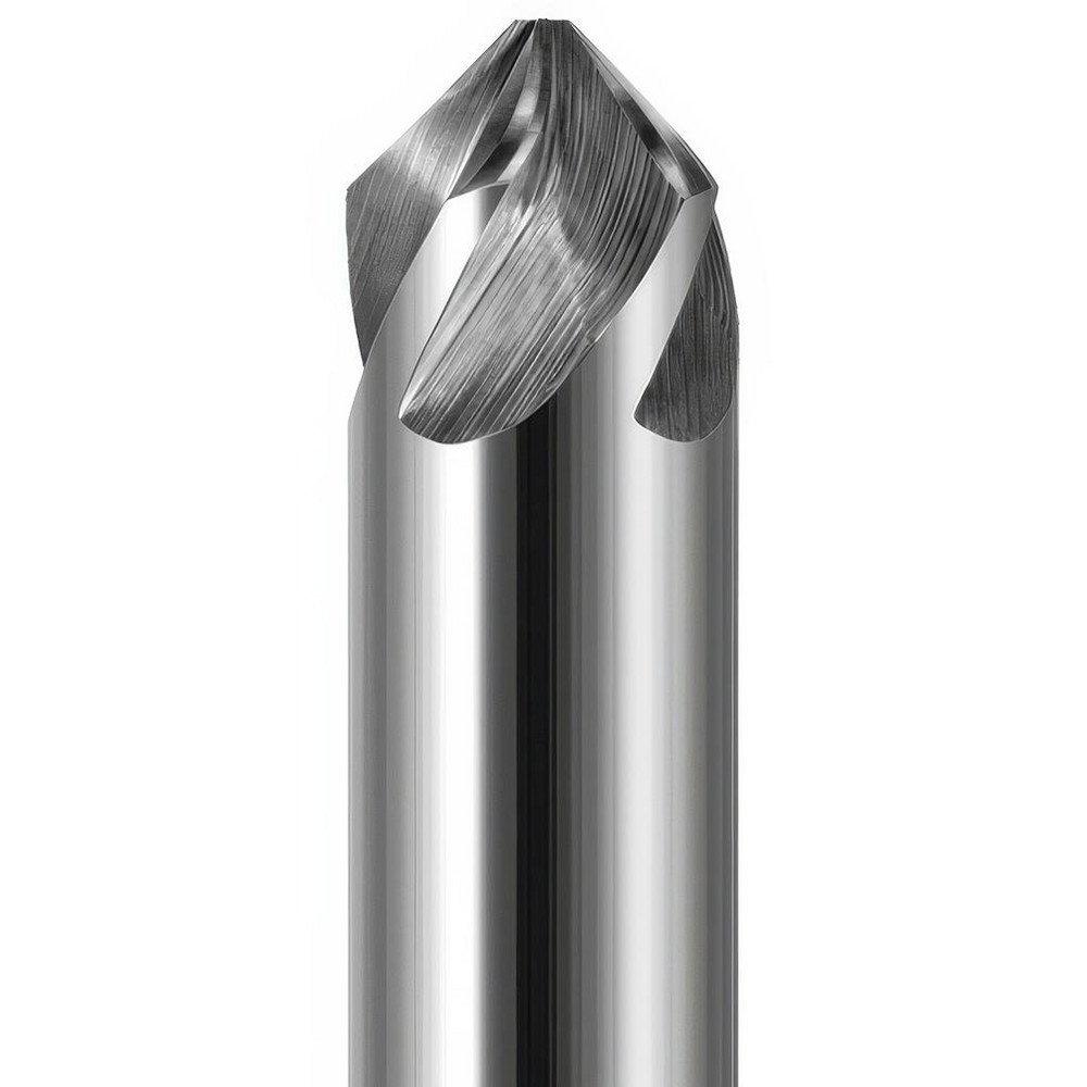 Harvey Tool Chamfer Mill: 3/8" Dia, 3/8" Shank Dia, 100 deg, 5 Flute, Solid Carbide, Single End - 871124