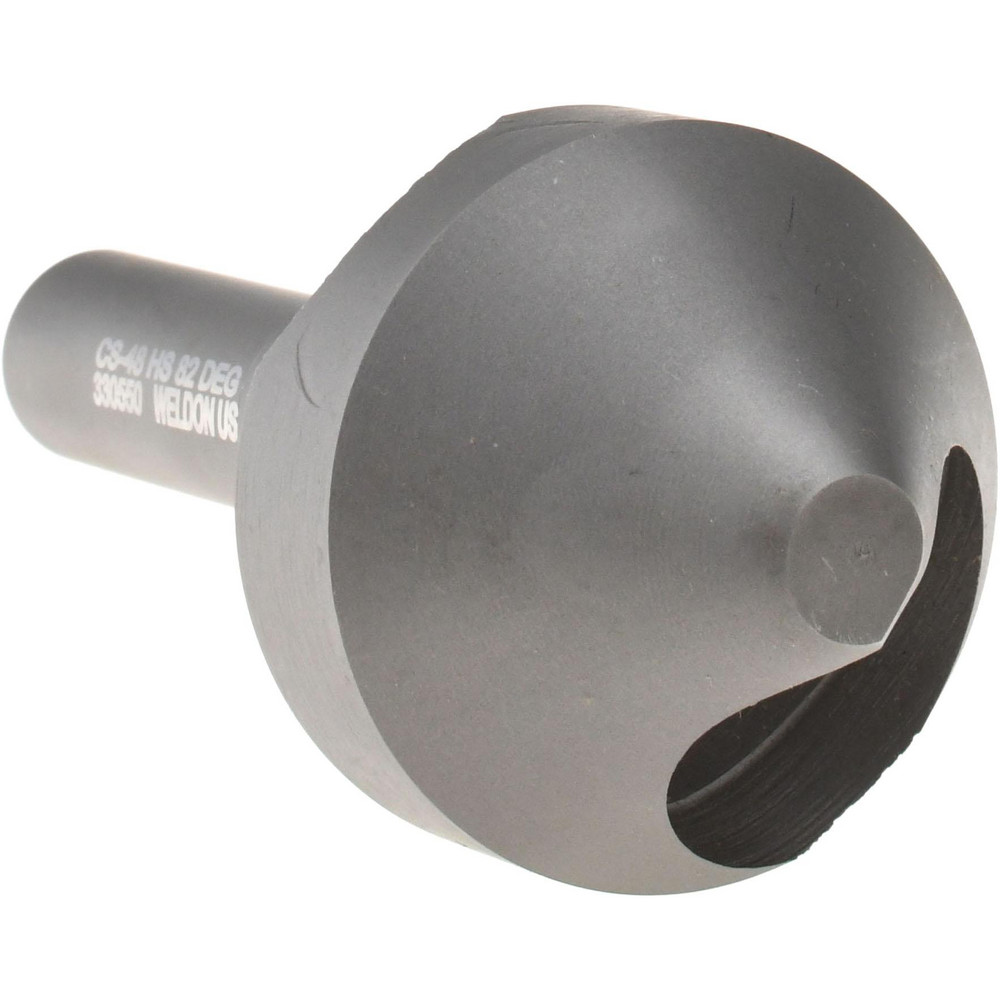 Weldon Countersink: 1-1/2" Head Dia, 82.00 deg Included Angle, 0 Flute, High-Speed Steel, Right Hand Cut - 98828-94-W