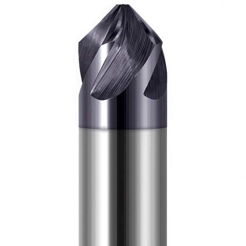 Harvey Tool Chamfer Mill: 1/2" Dia, 1/2" Shank Dia, 82 deg, 5 Flute, Solid Carbide, Single End - 738232-C3