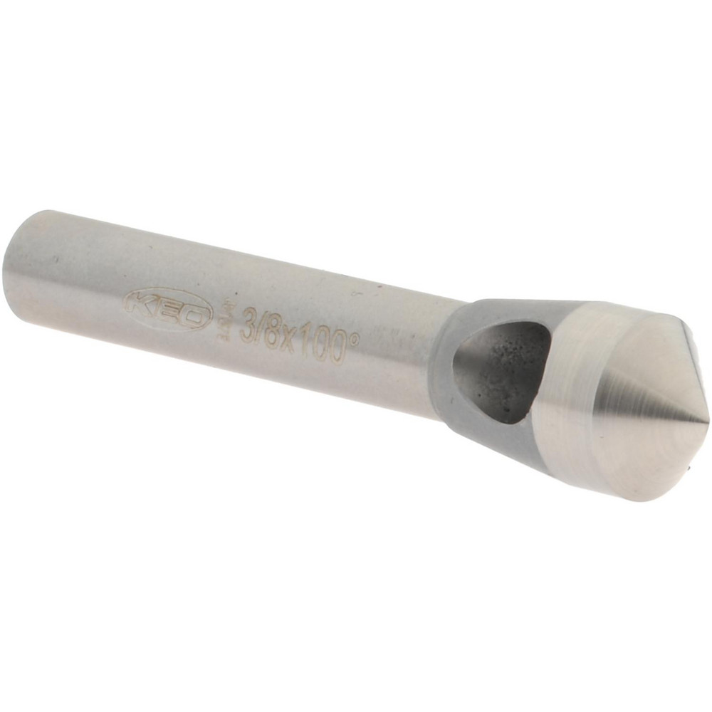 Keo Countersink: 3/8" Head Dia, 100.00 deg Included Angle, 0 Flute, Cobalt Steel, Right Hand Cut - 919-000-238