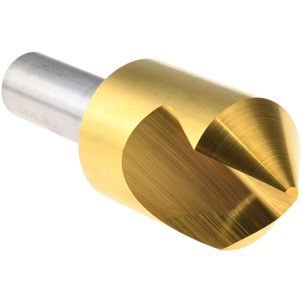 Melin Tool Countersink: 1" Head Dia, 90.00 deg Included Angle, 1 Flute, Cobalt Steel, Right Hand Cut - 18173