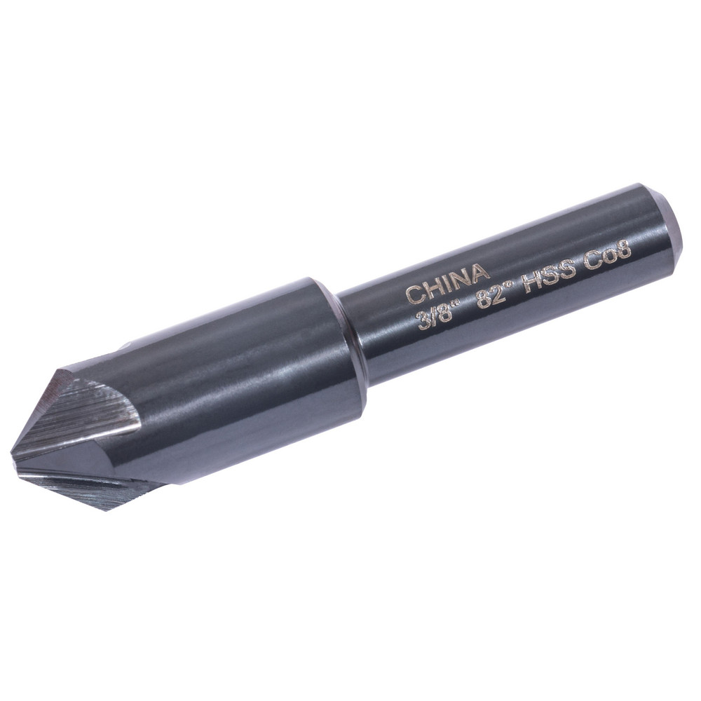 Hertel Countersink: 1/4" Head Dia, 82.00 deg Included Angle, 4 Flute, High-Speed Steel, Right Hand Cut - GX89331060