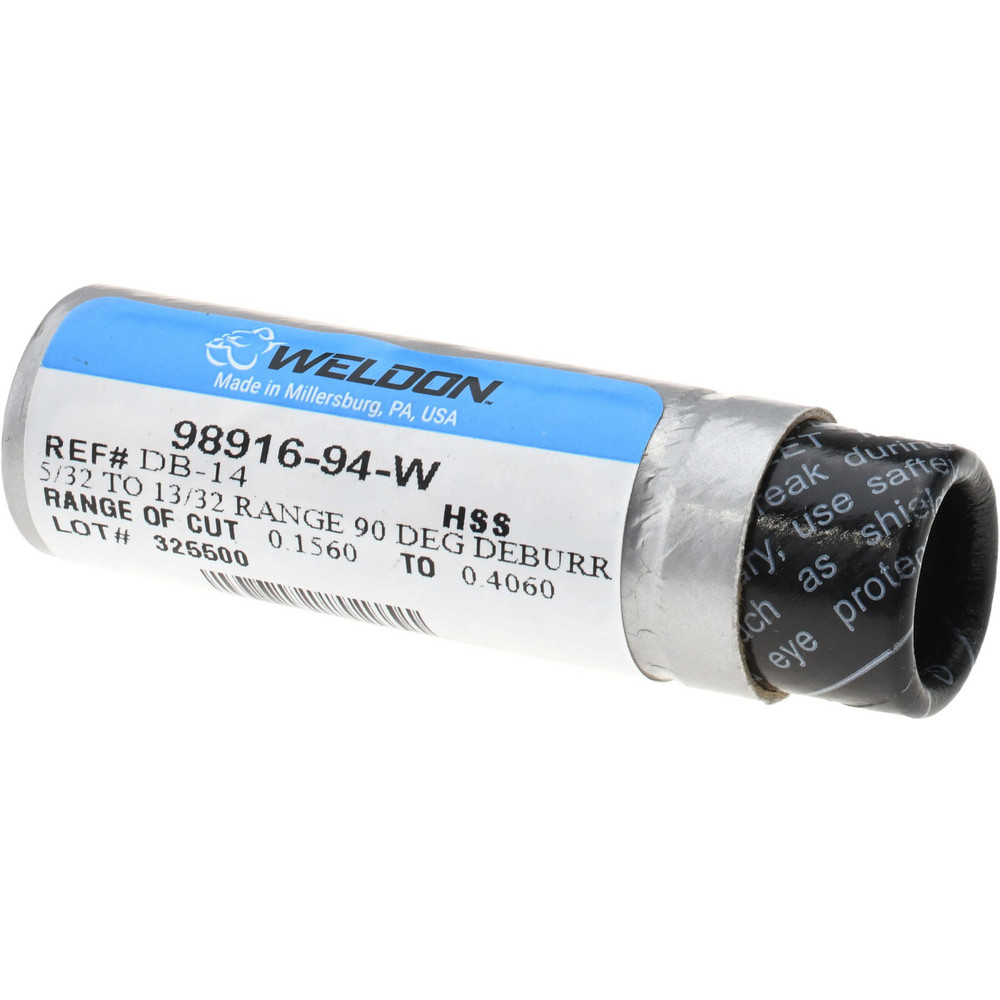 Weldon Countersink: 7/16" Head Dia, 90.00 deg Included Angle, 0 Flute, High-Speed Steel, Right Hand Cut - 98916-94-W