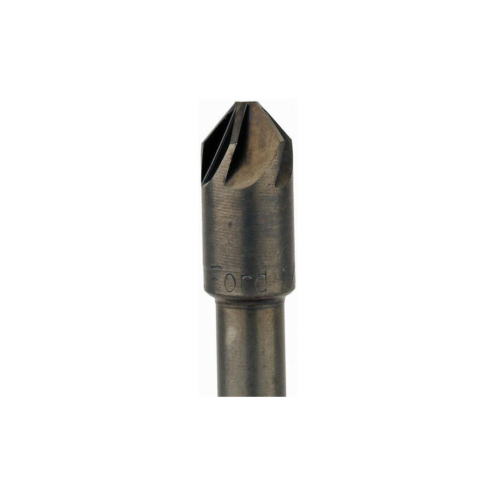 M.A. Ford® Countersink: 1/2" Head Dia, 82.00 deg Included Angle, 6 Flute, High-Speed Steel, Right Hand Cut - 79050002