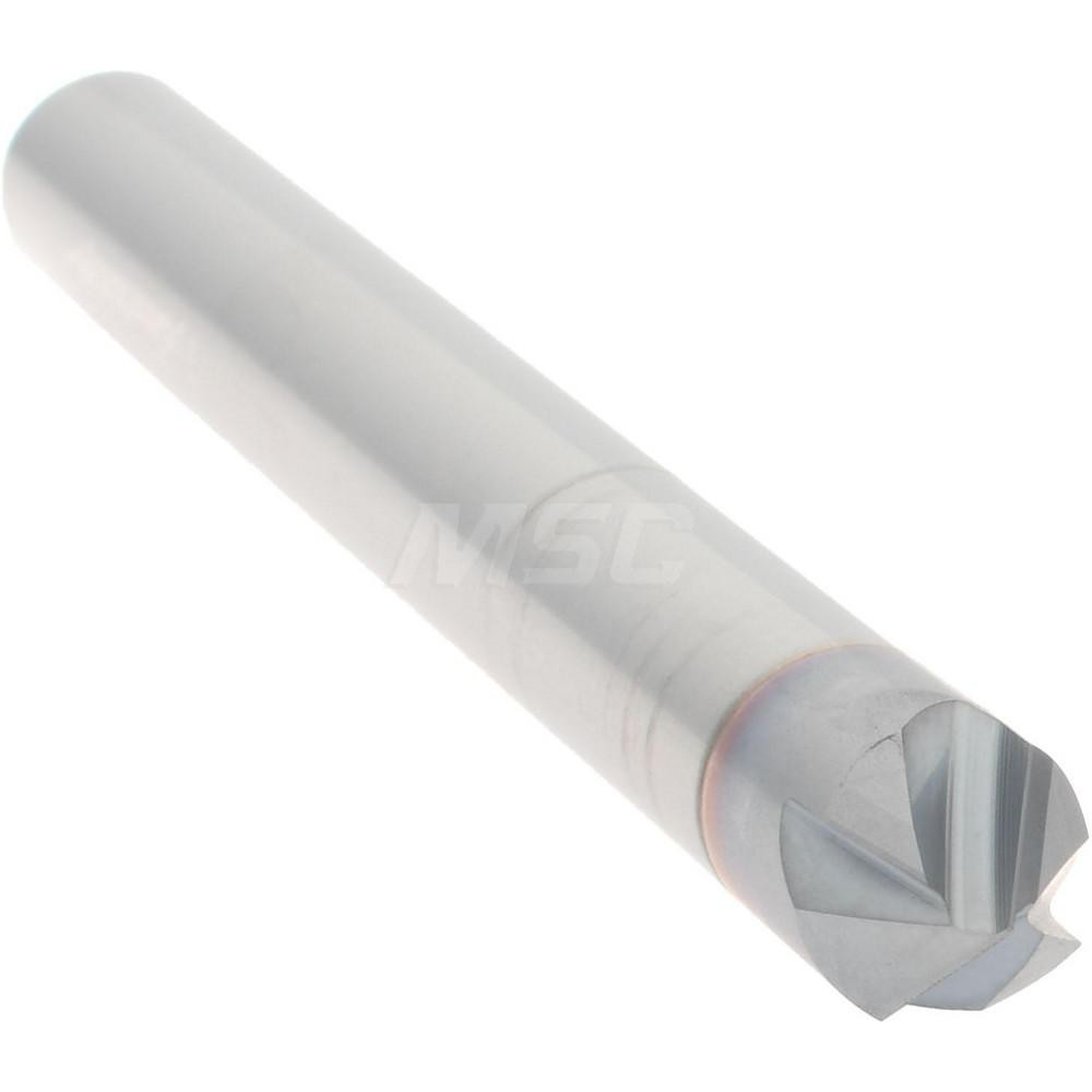 Accupro Chamfer Mill: 1/4" Dia, 1/4" Shank Dia, 90 deg, 4 Flute, Solid Carbide, Single End - 2500009