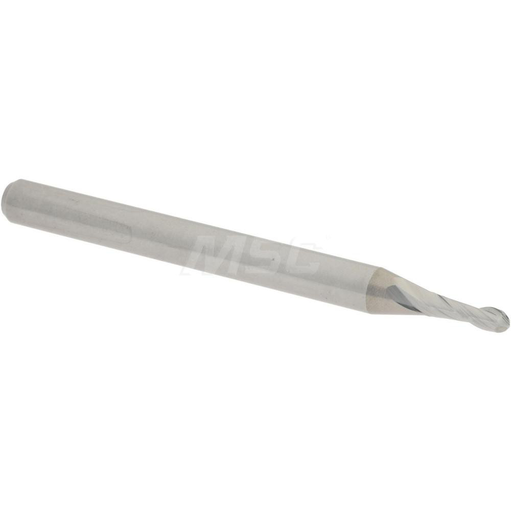 Harvey Tool Chamfer Mill: 1/4" Dia, 1/4" Shank Dia, 90 deg, 4 Flute, Cobalt, Single End - 18016