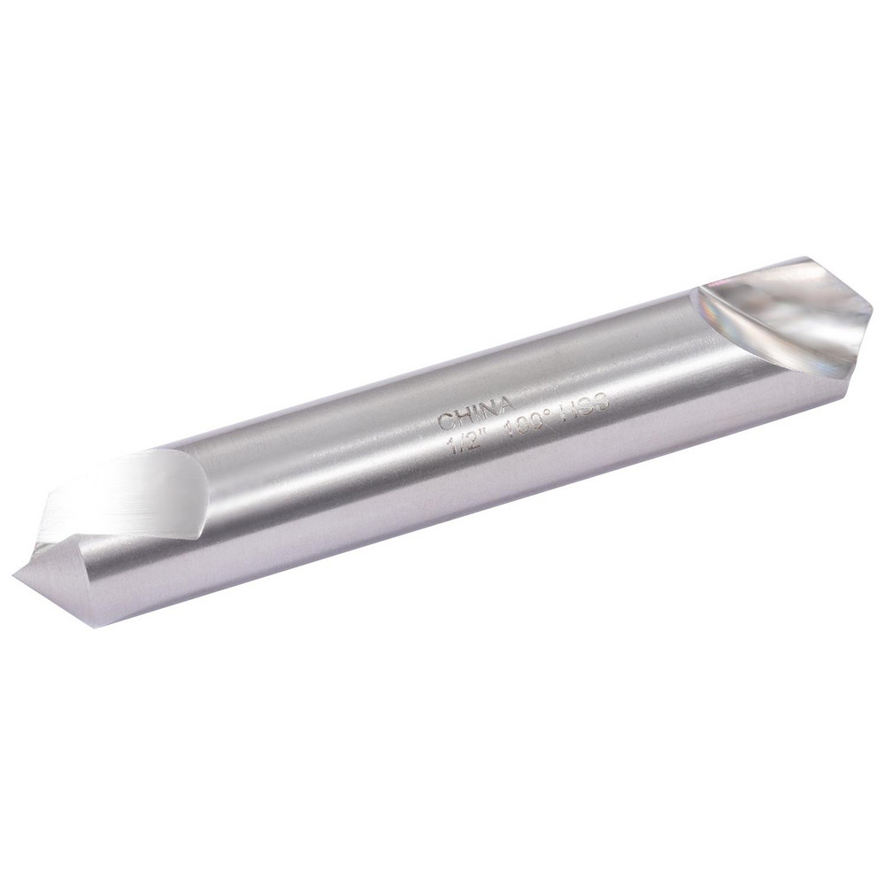 Hertel Countersink: 1/2" Head Dia, 100.00 deg Included Angle, 1 Flute, High-Speed Steel, Right Hand Cut - GX89339303
