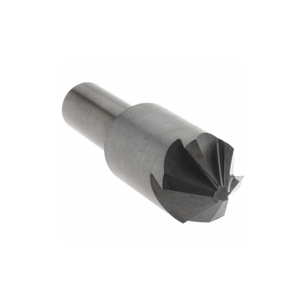 Melin Tool Countersink: 3/4" Head Dia, 90.00 deg Included Angle, 6 Flute, High-Speed Steel, Right Hand Cut - 18096