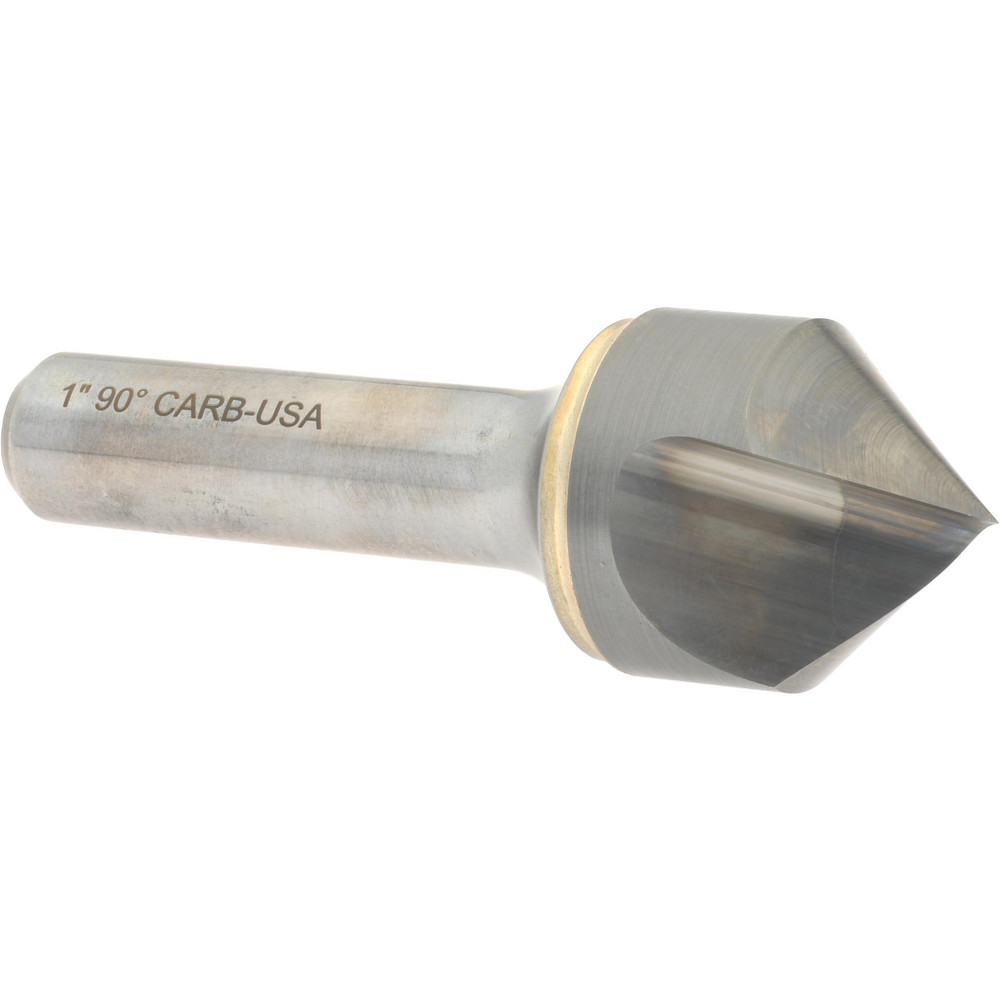 Hertel Countersink: 1" Head Dia, 90.00 deg Included Angle, 1 Flute, Solid Carbide, Right Hand Cut - 331-010070