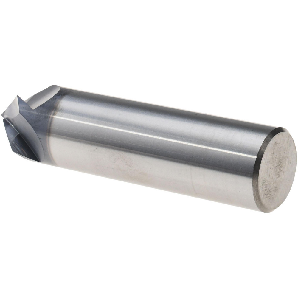 Harvey Tool Chamfer Mill: 3/4" Dia, 3/4" Shank Dia, 90 deg, 4 Flute, Solid Carbide, Single End - 859748-C3