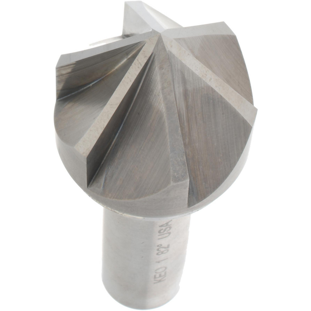 Keo Countersink: 1" Head Dia, 82.00 deg Included Angle, 6 Flute, Solid Carbide, Right Hand Cut - 919-001-026
