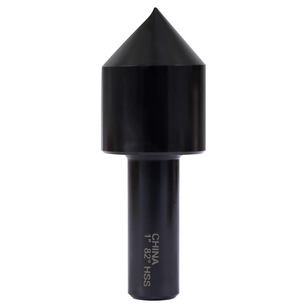 Hertel Countersink: 1" Head Dia, 82.00 deg Included Angle, 1 Flute, High-Speed Steel, Right Hand Cut - GX89340228