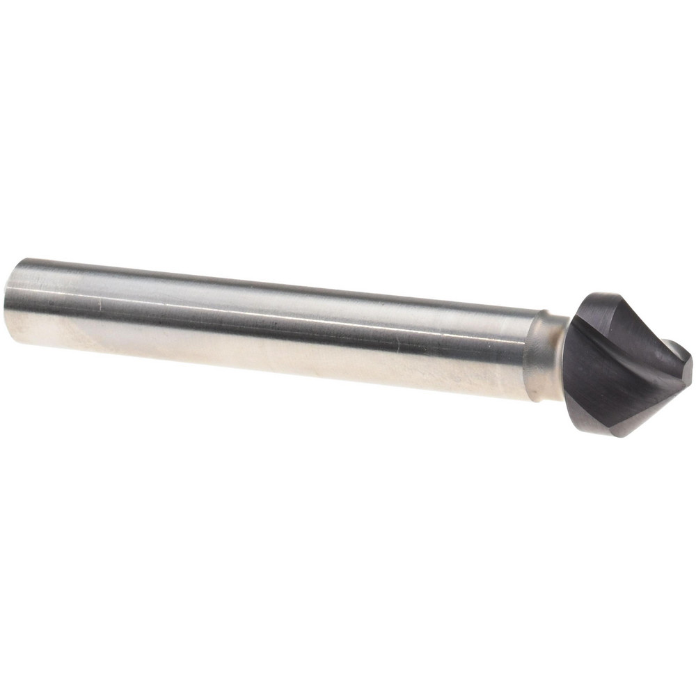 Guhring Countersink: 3/8" Head Dia, 82.00 deg Included Angle, 3 Flute, Cobalt Steel, Right Hand Cut - 9056740095250