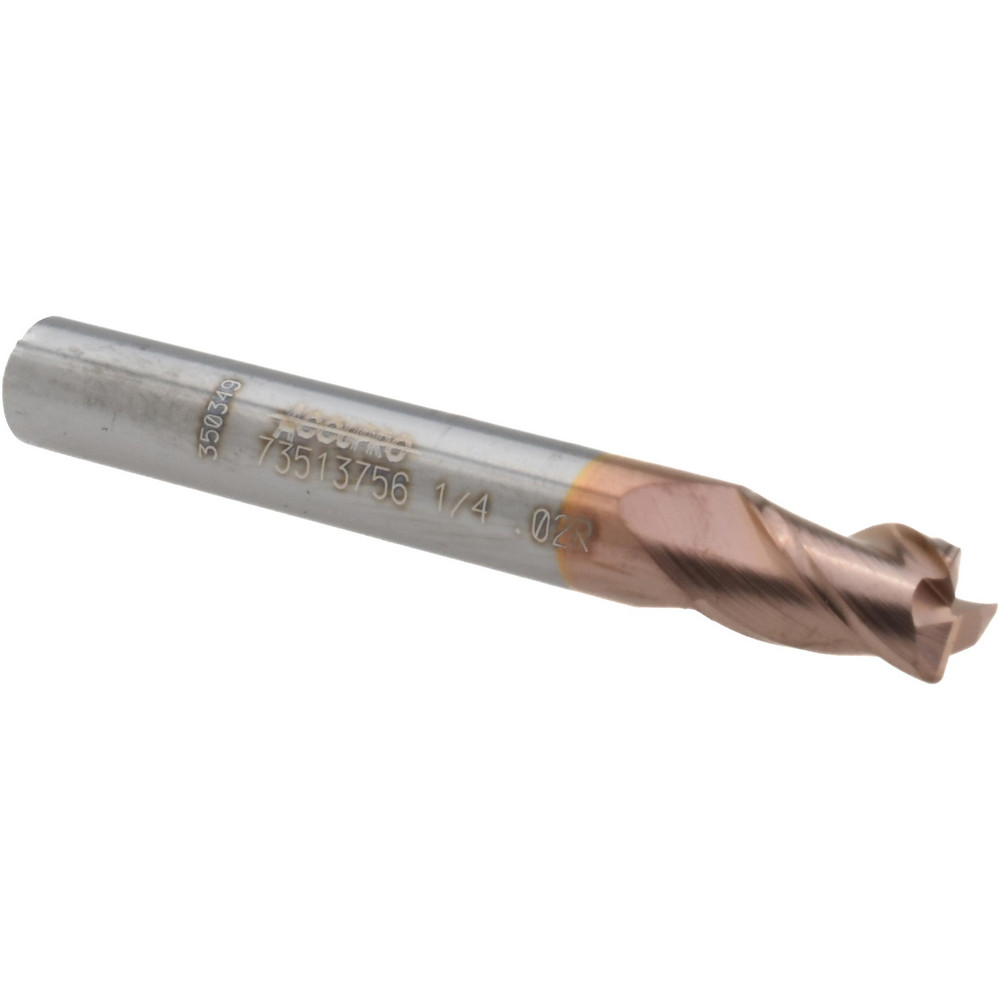 Harvey Tool Chamfer Mill: 3/8" Dia, 3/8" Shank Dia, 60 deg, 2 Flute, Solid Carbide, Single End - 72530-C3