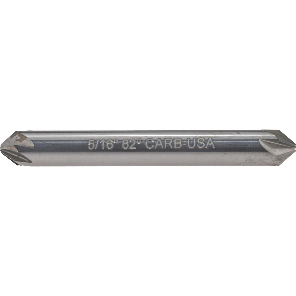 Hertel Countersink: 5/16" Head Dia, 82.00 deg Included Angle, 6 Flute, Solid Carbide, Right Hand Cut - 336-204060