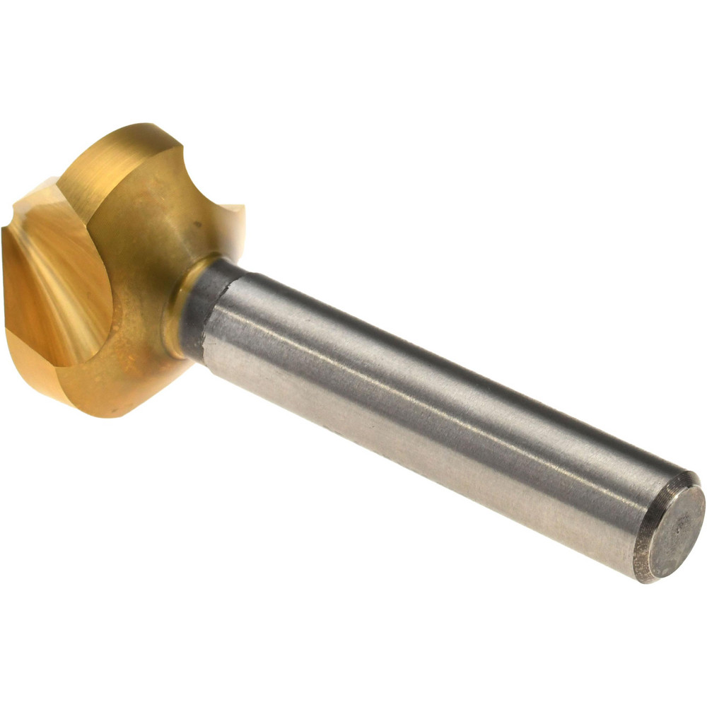 Magafor Countersink: 1" Head Dia, 90.00 deg Included Angle, 3 Flute, Cobalt Steel, Right Hand Cut - 84483125400